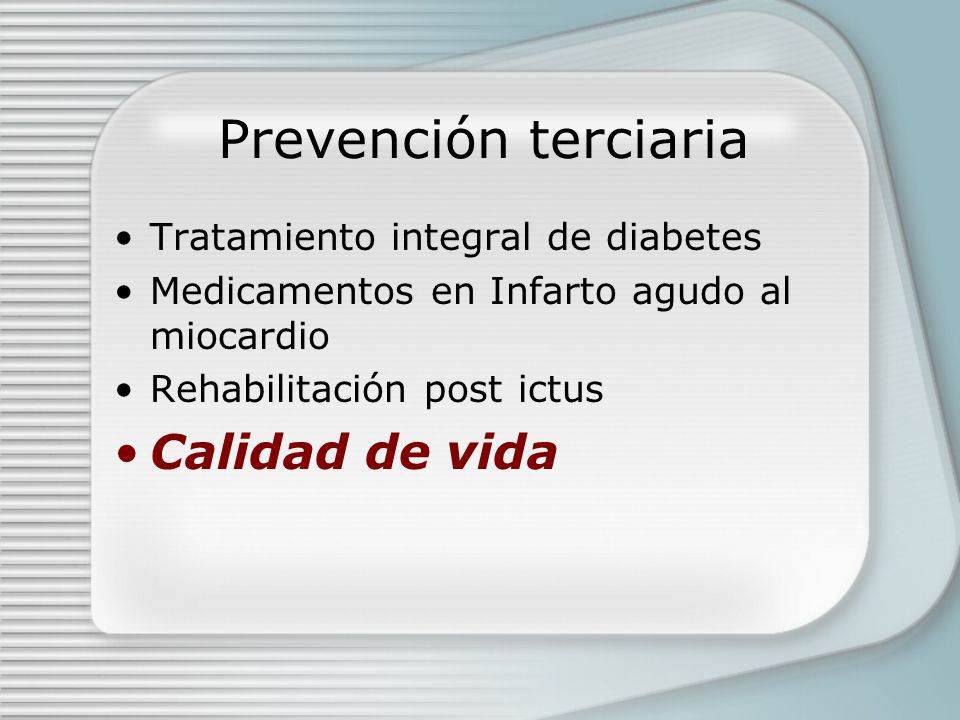 diabetes prevencion primaria secundaria y terciaria